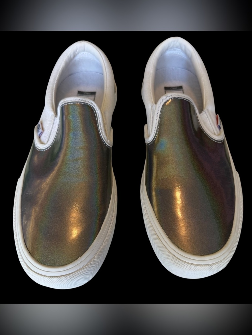 Men’s Vans Iridescent Slip-On Sneakers - Worn Once! NWOT Size 8